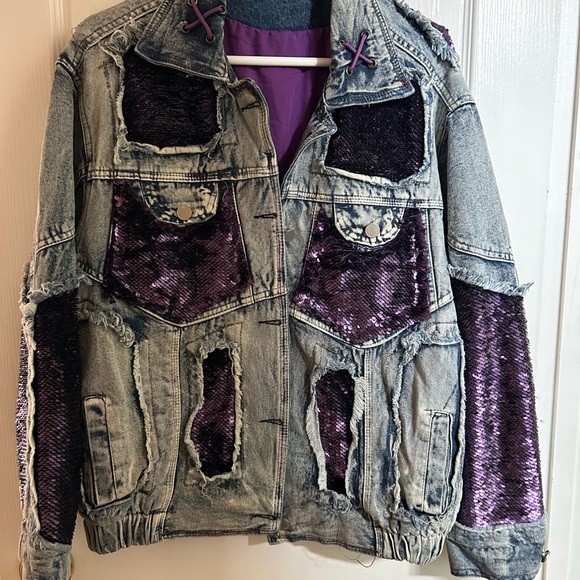 Dolls Kill Street Style Sequin Jacket - Picture 5 of 5